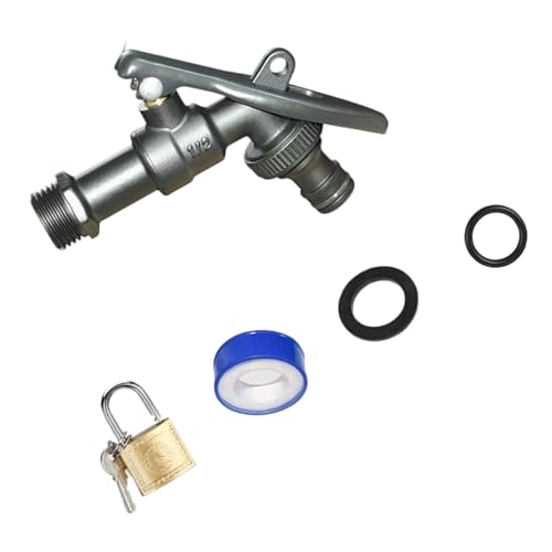 Hochströme Verschlossene Außenarmatur Außengartenschlauch Wasserhahn Adapter Verdickter Messing Freien Garten Dauerhaltiges Wassertanksanschluss Hochströme Verschlossene Außenarmatur Außengartenschlauch Wasserhahn Adapter Verdickter Messing Freien Garten Dauerhaltiges Wassertanksanschluss von HGZHNAT