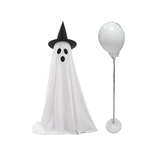 HGZHNAT Leuchtender Geist, Halloween Dekorationen, Gruselige Partybeleuchtung, Gruseliger Leuchtender Geist Deko Mit Fernbedienung, Festliche Freien Für Veranden Yards von HGZHNAT