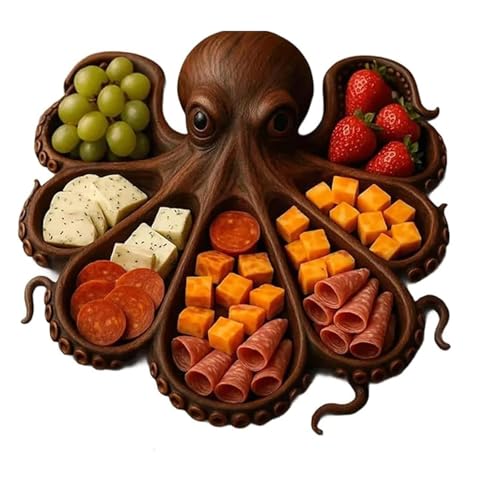 Marine Life Serving Board Mit Tentakeln Die Eine Holzpartyplatte Für Käsefleisch Unterhaltsamen Küchenschalen Detailliert Haben Marine Life Serving Board Mit Tentakeln Die Eine Holzpartyplatte Für Käsefleisch Unterhaltsamen Küchenschalen Detailliert Haben von HGZHNAT