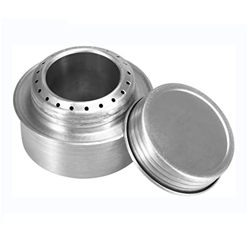 Tragbarer Aluminiumlegierung Alkoholherde Mit Deckel Outdoor Camping Wanderherd Picknick Rucksack Kochherd von HGZHNAT