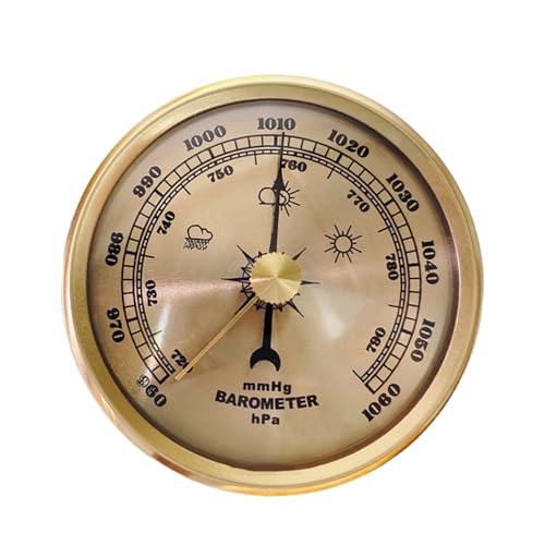 Vintage Ressure Messgeräte Wetterstationen Instrument Mit Hygrometer Thermometern Für Innen Und Außen Und Outdoor Metallrahmen Heimwetterstationen von HGZHNAT