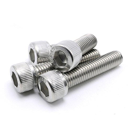 # 4–40 UNC Hex Socket Head Cap Schrauben, Edelstahl, Vollgewinde, knuled Kopf, 100 Stück von HH FASTENERS