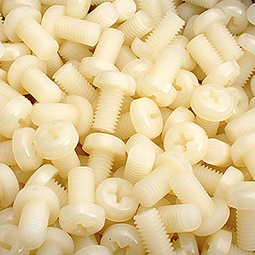 M3 Nylon 6/6 Phillips Antrieb, Flachkopf, Maschinenschrauben, Weiß, 100 Stück M3 x 4mm gebrochenes weiß M3 Nylon 6/6 Phillips Antrieb, Flachkopf, Maschinenschrauben, Weiß, 100 Stück M3 x 4mm gebrochenes weiß von HH FASTENERS