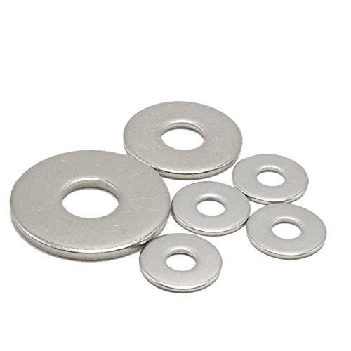 M3 x 10 x 0.8 mm Flache Unterlegscheibe, Edelstahl, Fender Washer PK 100 von HH FASTENERS