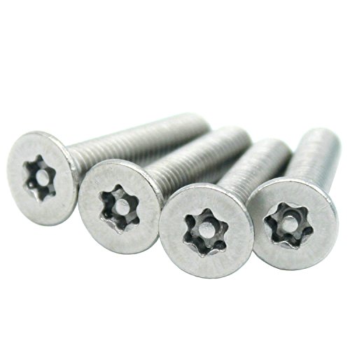 M3 x 20 mm Sicherheit Schrauben pin-in-torx flach Head Schrauben A2, rechte Hand Threads, metrisches, 100 Stück von HH FASTENERS