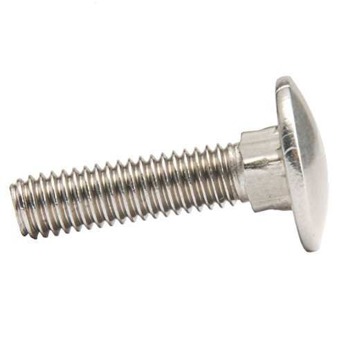 M6 x 45 mm A2 Edelstahl Schlossschraube Coach Bolt, rechte Hand Threads, metrisch, 12-teilig von HH FASTENERS