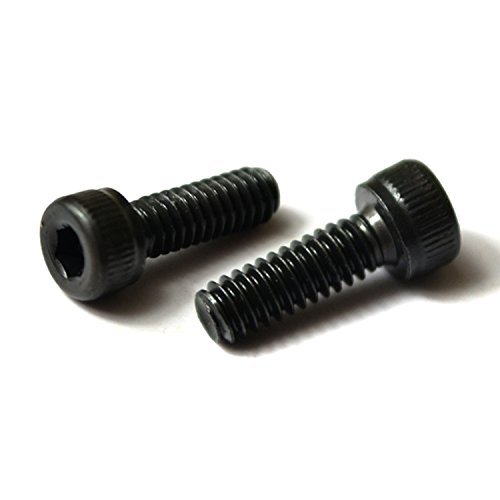 UNC 8 #-40 aus Edelstahl 100 Stück Hex-Buchse, mit Schrauben, 12.9-mit Gewinde, metrische, knuled Bolzen, Schwarz von HH FASTENERS