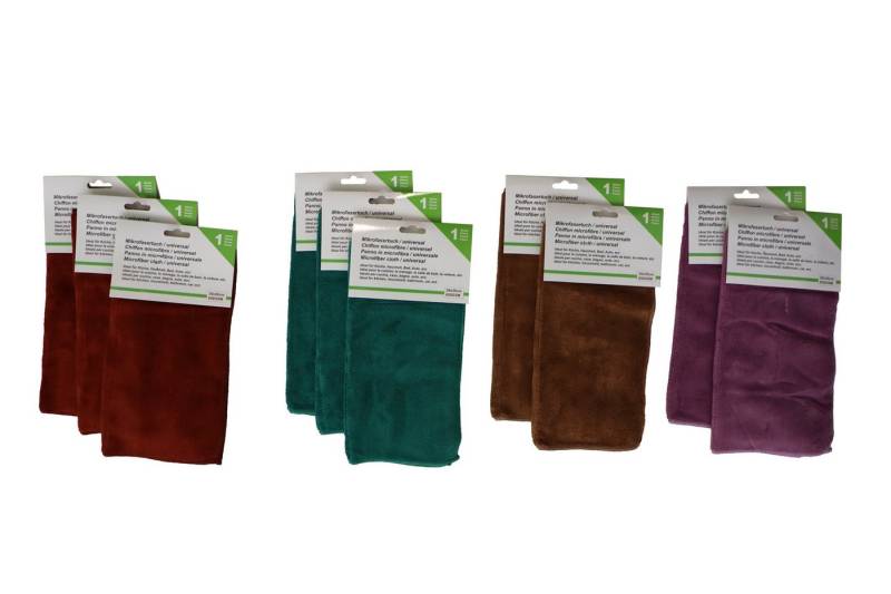 HH-Haushalt Microfaser-Tücher "super Saugstark" 30 x 30 cm, 10er Set Reinigungstücher von HH-Haushalt