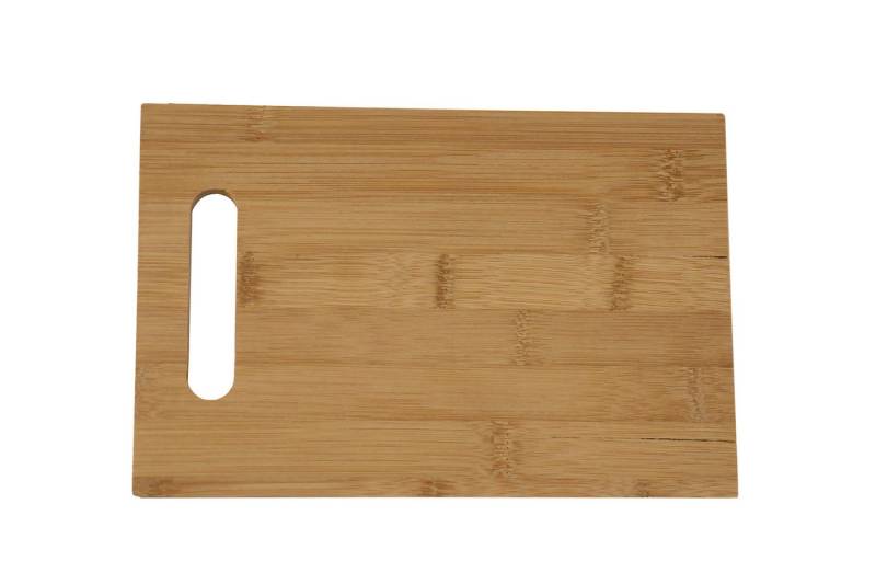 HH-Haushalt Schneidebrett Schneidebrett aus Bambus-Holz 16 x 25 cm von HH-Haushalt