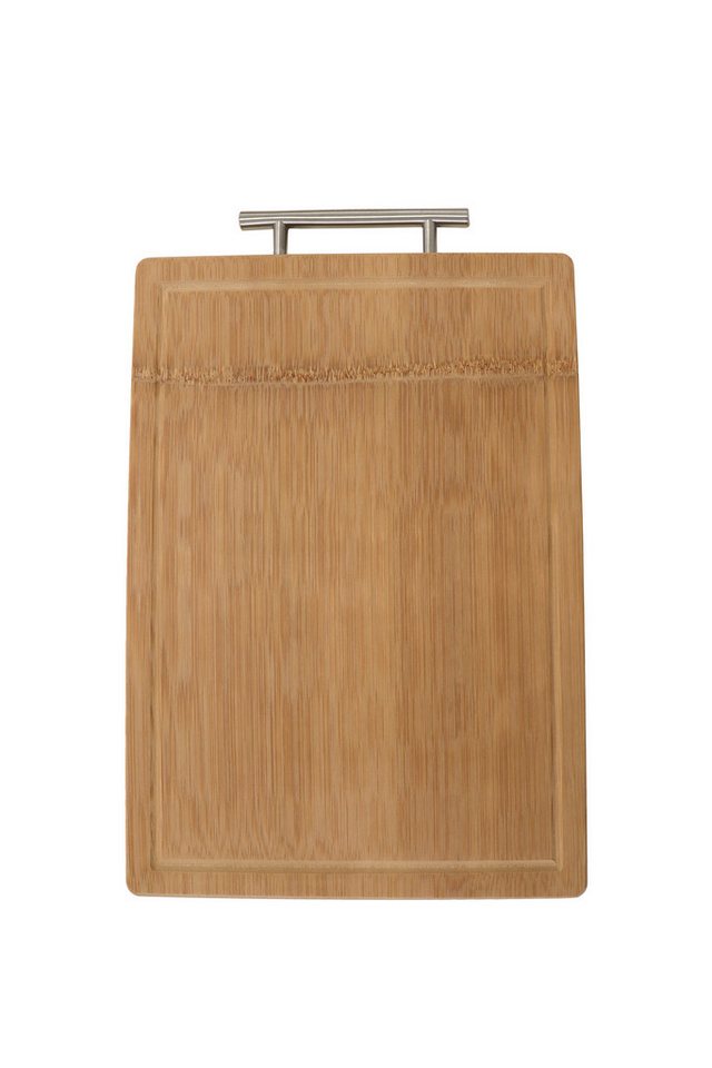 HH-Haushalt Schneidebrett Schneidebrett mit Griffleiste aus Bambus-Holz 28 x 38 cm von HH-Haushalt