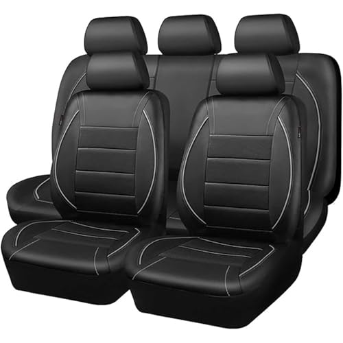 HHCVLUZI Auto Sitzbezug Für Jeep Compass 2017-2024,Vorne Und Hinten Autositzbezüge Universal Fit Komplettset Atmungsaktiv Autositzschoner Autositzzubehör,White von HHCVLUZI