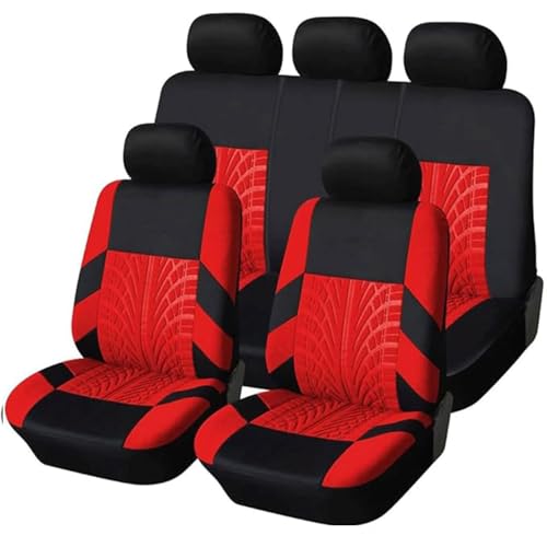 HHCVLUZI Car Seat Cover Sets for VW Passat B5 B5.5 2002-2005,5-Seater All-Weather Breathable Front Rear Car Seat Cloth Protective Cover Interior Accessories,C/Red HHCVLUZI Car Seat Cover Sets for VW Passat B5 B5.5 2002-2005,5-Seater All-Weather Breathable Front Rear Car Seat Cloth Protective Cover Interior Accessories,C/Red von HHCVLUZI