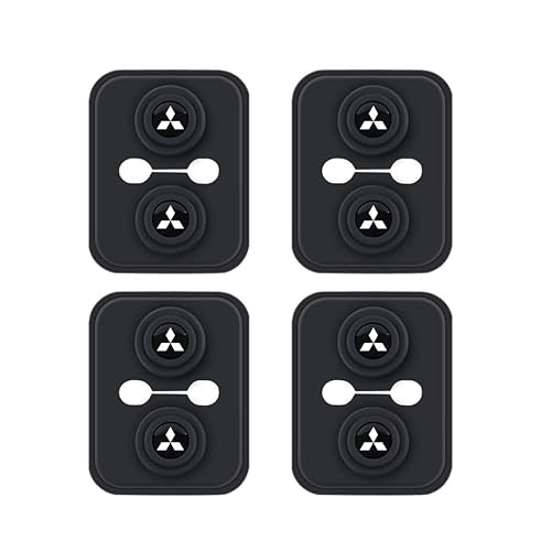 HHCVN 4 Stück Auto Türschloss Abdeckung für Mitsubishi Eclipse Cross PHEV 2021 2022 2023, Auto Türschloss Abdeckung Door Lock Cover mit Logo Türverriegelung Abdeckung Zubehör von HHCVN