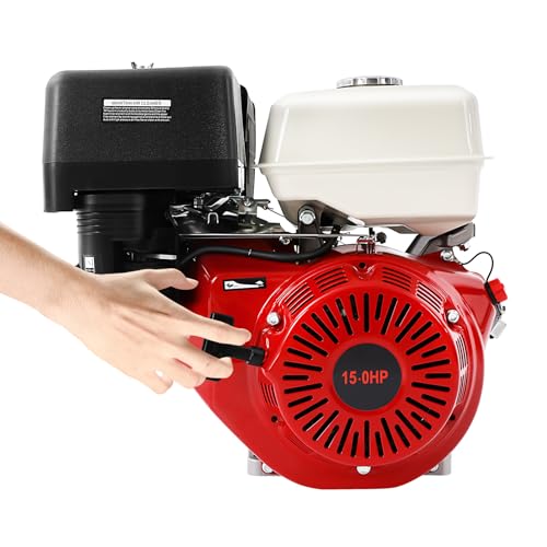 15 PS 4 Takt Benzinmotor Mini Benzinmotor mit Ölalarmfunktion Ölalarmfunktion Luftkühlung Pull Start Geräuscharmer Motor Standmotor für Wasserpumpen Generatoren Go Karts von HHEMSTD