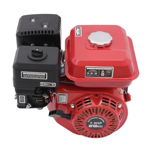 7,5 PS Benzinmotor 4 Takt 212cc Einzylinder Benzinmotor Pull Start Go Kart Motor Gasmotor für Mini Bike Kompressor Holzspalter Rasenmäher von HHEMSTD