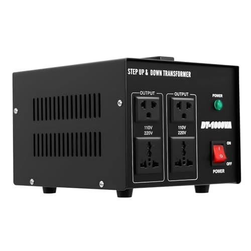 DT-1000VA Transformator Spannungswandler Ringkern-Transformator Transformer Step Up Down Converter Wechselrichter 220V auf 110V 800W von HHEMSTD
