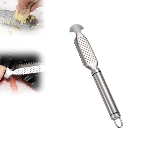 Professioneller 2-in-1-Fischschupper aus Edelstahl – Ingwer-/Knoblauchschaber und Reibe – Mehrzweck-Küchen-/Angelwerkzeug Professioneller 2-in-1-Fischschupper aus Edelstahl – Ingwer-/Knoblauchschaber und Reibe – Mehrzweck-Küchen-/Angelwerkzeug von HHFDDP