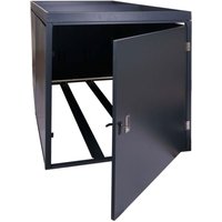 2er-Fahrradgarage mit Pflanzkasten HHG-982b, Fahrradbox, abschließbar verzinkter Stahl 125x113x208cm anthrazit 2er-Fahrradgarage mit Pflanzkasten HHG-982b, Fahrradbox, abschließbar verzinkter Stahl 125x113x208cm anthrazit von HHG