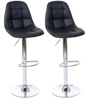 2er-Set Barhocker HHG-356, Barstuhl Tresenhocker, MVG-zertifiziert schwarz, Kunstleder 2er-Set Barhocker HHG-356, Barstuhl Tresenhocker, MVG-zertifiziert schwarz, Kunstleder von HHG
