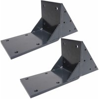2er-Set Dachsparrenadapter für Kassetten-Markise HHG-442 H123, Dachsparren Halterung Adapter anthrazit von HEGELE