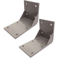 Hegele - 2er-Set Deckenadapter für Kassetten-Markise HHG-438 H123, Deckenmontage Halterung Adapter grau von HEGELE