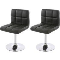 2er-Set Esszimmerstuhl Drehstuhl Stuhl Cadiz Kunstleder Chrom schwarz 2er-Set Esszimmerstuhl Drehstuhl Stuhl Cadiz Kunstleder Chrom schwarz von HHG