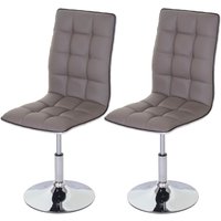 2er-Set Esszimmerstuhl HHG-834, Stuhl Küchenstuhl, Kunstleder MVG-zertifiziert taupe-grau 2er-Set Esszimmerstuhl HHG-834, Stuhl Küchenstuhl, Kunstleder MVG-zertifiziert taupe-grau von HHG