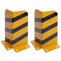 2er-Set Rammschutz HHG 953, Anfahrschutz Eckschutz, mit Bolzenanker Metall L-Form 40x18cm gelb-schwarz 2er-Set Rammschutz HHG 953, Anfahrschutz Eckschutz, mit Bolzenanker Metall L-Form 40x18cm gelb-schwarz von HHG