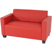 2er Sofa Couch Moncalieri Loungesofa Kunstleder rot 2er Sofa Couch Moncalieri Loungesofa Kunstleder rot von HHG