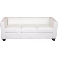 3er Sofa Lille, Kunstleder weiß 3er Sofa Lille, Kunstleder weiß von HHG