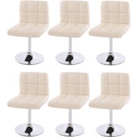 6er-Set Esszimmerstuhl Drehstuhl Stuhl Cadiz Kunstleder Chrom creme 6er-Set Esszimmerstuhl Drehstuhl Stuhl Cadiz Kunstleder Chrom creme von HHG