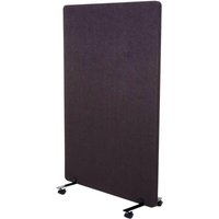 Akustik-Trennwand HHG 957, Büro-Sichtschutz Raumteiler Pinnwand, doppelwandig rollbar Stoff/Textil 127x80cm braun-grau Akustik-Trennwand HHG 957, Büro-Sichtschutz Raumteiler Pinnwand, doppelwandig rollbar Stoff/Textil 127x80cm braun-grau von HHG