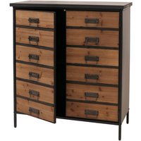 Apothekerkommode HHG-393, Schrank Highboard Staufächer, Vintage Shabby-Look 94x80x35cm, natur Apothekerkommode HHG-393, Schrank Highboard Staufächer, Vintage Shabby-Look 94x80x35cm, natur von HHG