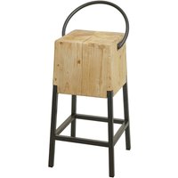 Barhocker HHG 602, Barstuhl Tresenhocker, Industrial Metall Massiv-Holz MVG-zertifiziert, natur Barhocker HHG 602, Barstuhl Tresenhocker, Industrial Metall Massiv-Holz MVG-zertifiziert, natur von HHG