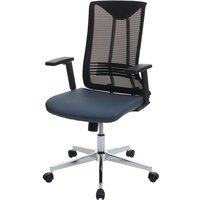 HHG - Bürostuhl 083, Drehstuhl Schreibtischstuhl, ergonomisch Kunstleder blau-grau - blue von HHG