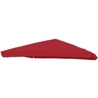 Ersatz-Bezug für Luxus-Ampelschirm HHG 116 mit Flap, Sonnenschirmbezug Ersatzbezug, 3x3m (Ø4,24m) Polyester 3kg bordeaux - red von HHG