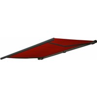 Ersatz-Bezug für Markise HHG 540, Vollkassette Ersatzbezug Sonnenschutz 5x3m Acryl bordeaux-rot - red von HHG