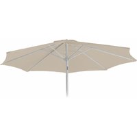 Ersatz-Bezug für Sonnenschirm Asti, Sonnenschirmbezug Ersatzbezug, ø 2,7m Stoff/Textil 5kg creme - beige von HHG