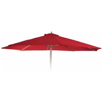 Ersatz-Bezug für Sonnenschirm Lissabon, Sonnenschirmbezug Ersatzbezug, ø 3,5m Polyester 8 Streben bordeaux - red von HHG