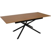 Esszimmertisch HHG-191, Ausziehtisch Esstisch, Eisen MDF ausziehbar 160-200x90cm Walnuss-Optik Esszimmertisch HHG-191, Ausziehtisch Esstisch, Eisen MDF ausziehbar 160-200x90cm Walnuss-Optik von HHG
