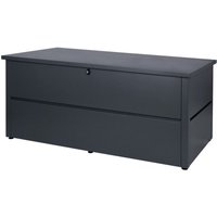 Gartentruhe HHG-305, Aufbewahrungsbox Auflagenbox Truhe, Wasserdicht Metall Edelstahl 69x165x85cm 692l anthrazit von HHG