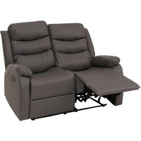 HHG - 2er Kinosessel 422, Relaxsessel Fernsehsessel mit Armlehne, Liegefunktion Kunstleder grau HHG - 2er Kinosessel 422, Relaxsessel Fernsehsessel mit Armlehne, Liegefunktion Kunstleder grau von HHG