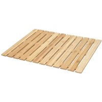 HHG - Badematte 681, Duschmatte Badvorleger Badteppich, Bambus rutschfest, 60x50cm von HHG