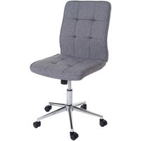 Bürostuhl HHG 565, Drehstuhl Arbeitshocker Schreibtischstuhl, Textil grau - grey von HHG