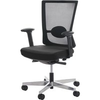 HHG - Bürostuhl merryfair Karlstad, Schreibtischstuhl, Sliding-Funktion ergonomisch schwarz - black von HHG