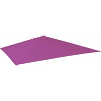 Ersatz-Bezug für Luxus-Ampelschirm HHG 436, Sonnenschirmbezug Ersatzbezug, 3x3m (Ø4,24m) Polyester 2,7kg lila-violett - purple von HHG