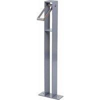 Fahrradbügel HHG 302, Fahrradständer Anlehnbügel, verzinkter Stahl Outdoor-pulverbeschichtet 96x24x10cm grau - grey von HHG