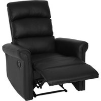 Fernsehsessel HHG 225, Relaxsessel Sessel Liegesessel, Liegefunktion verstellbar Kunstleder schwarz - black von HHG