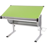 Kinder-/Jugend-Schreibtisch Schülerschreibtisch Bürotisch Preston, höhenverstellbar, neigbar grün von HHG