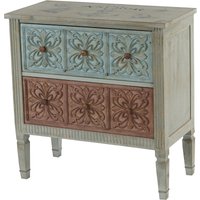 Kommode Almada Sideboard Schrank Shabby-Look, Vintage, 80x79x40cm - multicolour von HHG